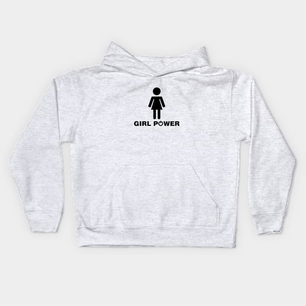 Girl Power Kids Hoodie by FeministShirts